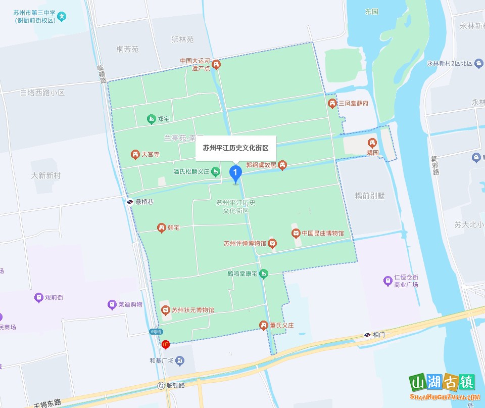 苏州平江路平面图